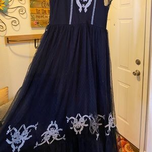 Girls black lace dress